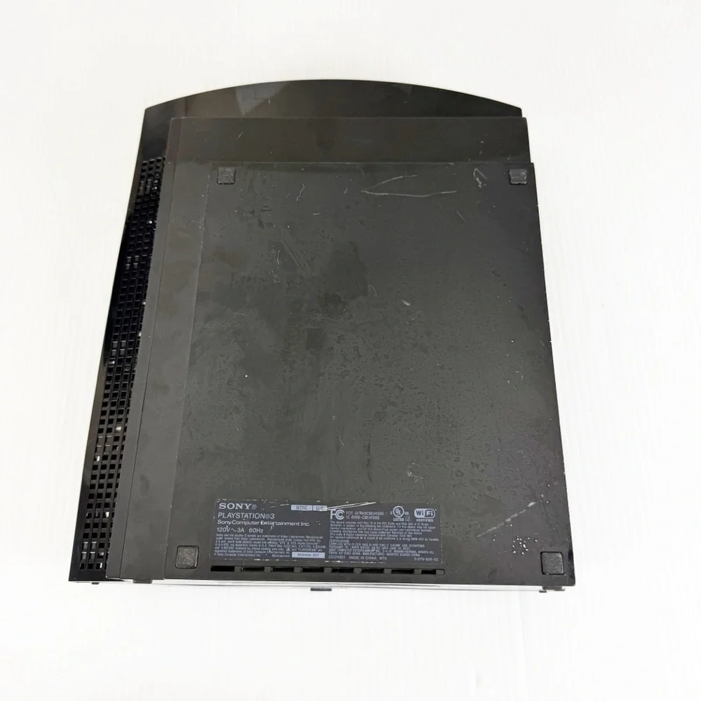 Sony PlayStation 3 PS3 Fat Black Video Game Console CECHG01 AS IS For Parts